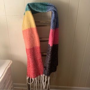 Fringe Blanket scarf - multicolored. Gently used.